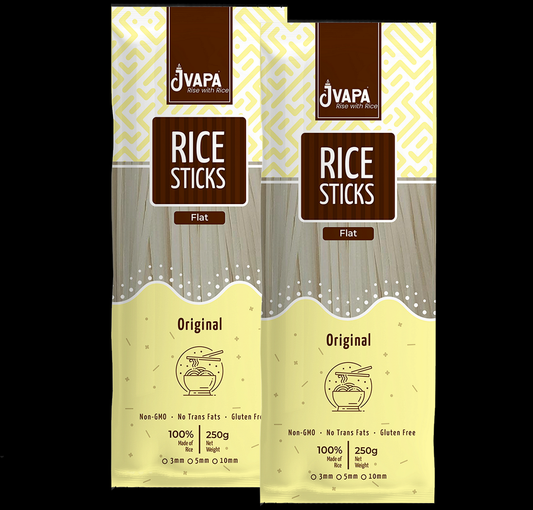 Flat Rice Stick Noodles – Original (Pack Of 2)