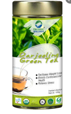 DARJEELING GREEN TEA TIN