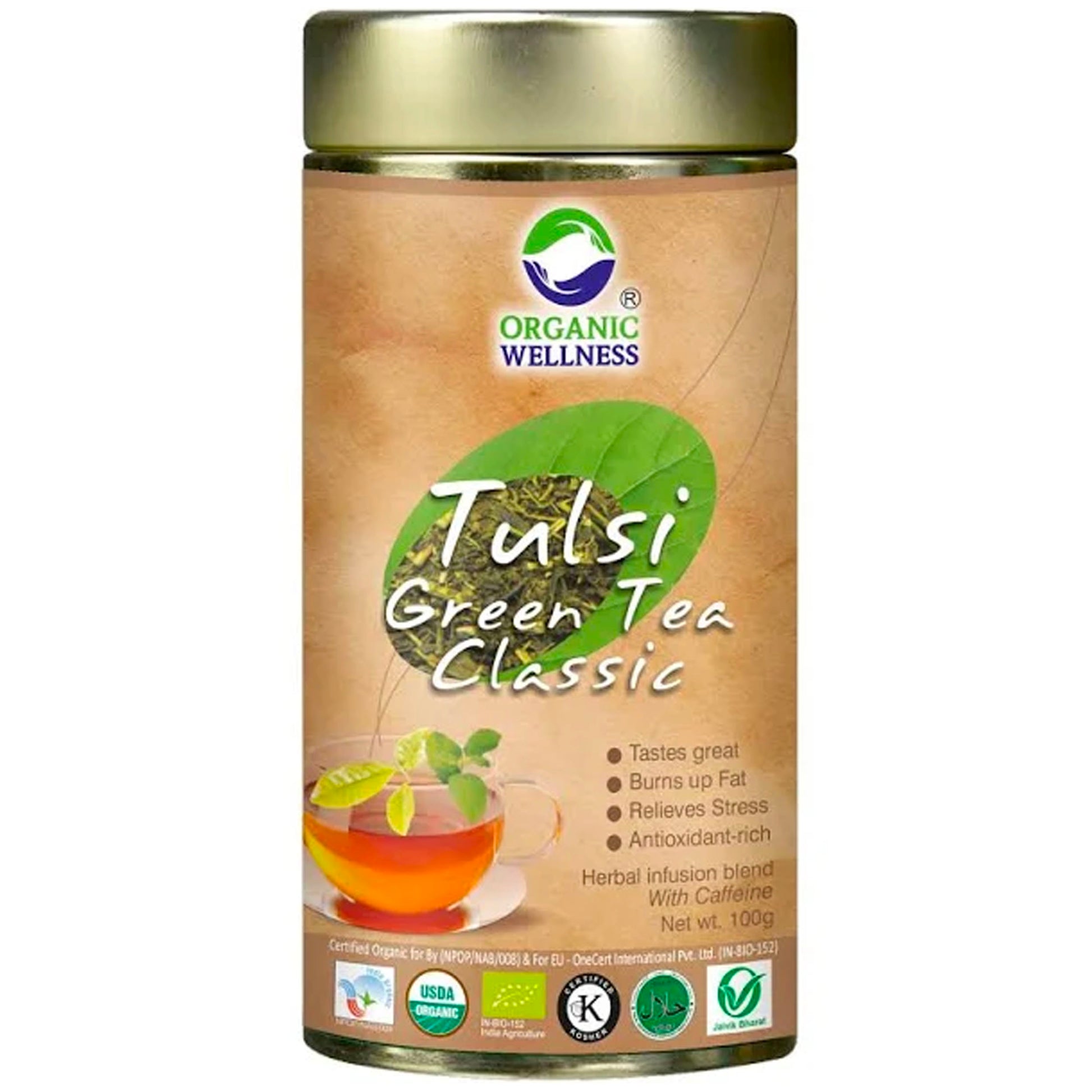 Tulsi Green Tea Classic tin